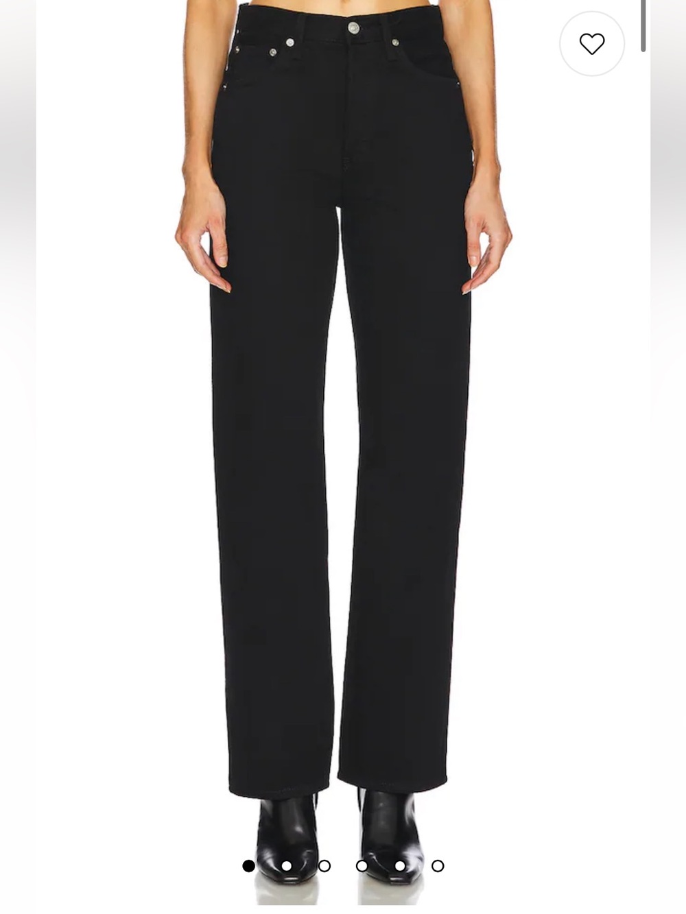 Re/Done Black 90’s straight jeans